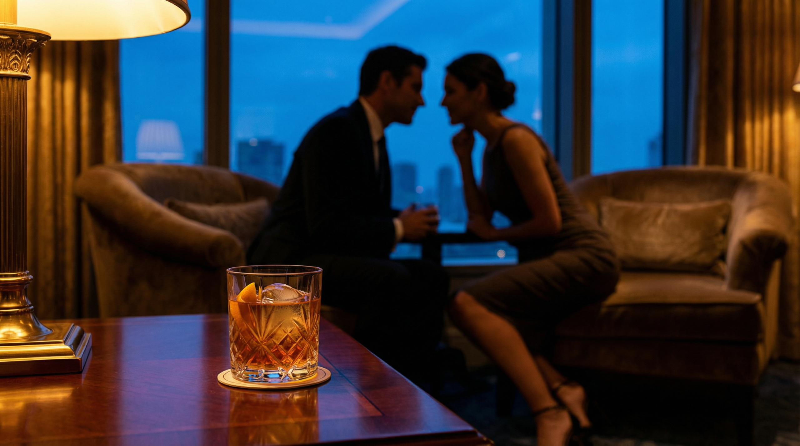 高級ホテルラウンジ